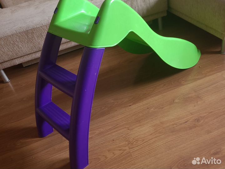 Детская кроватка с маятником+ качеля + Горка