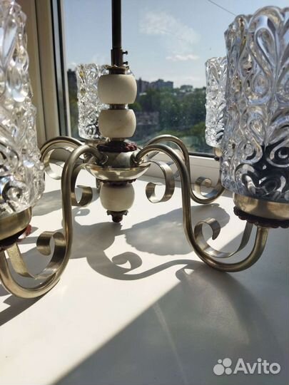 Люстра хрустальная. Раритет ссср-польша