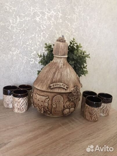 Бутылки-графины керамика