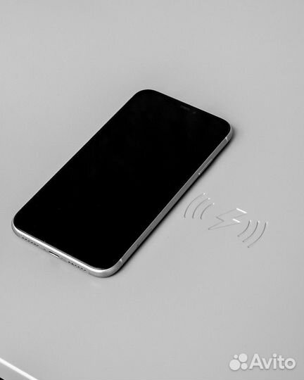 Стол письменный серый