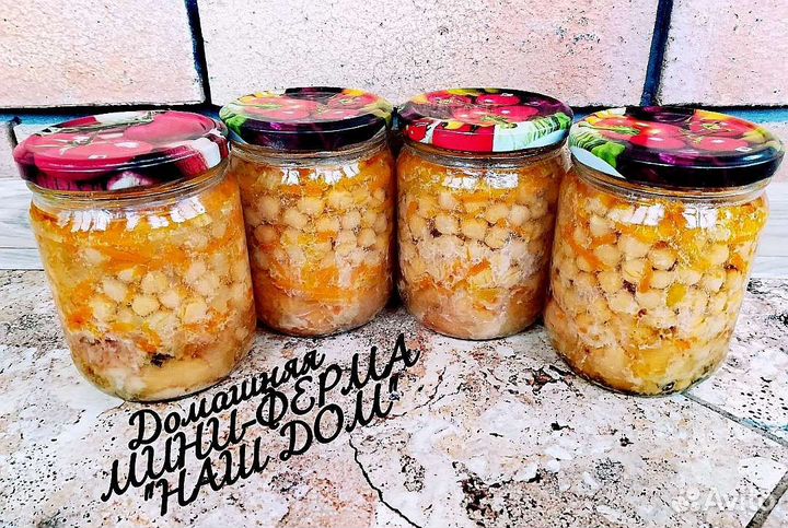 Нут из мяса цыплёнка/Бройлера с овощами(Халяль)