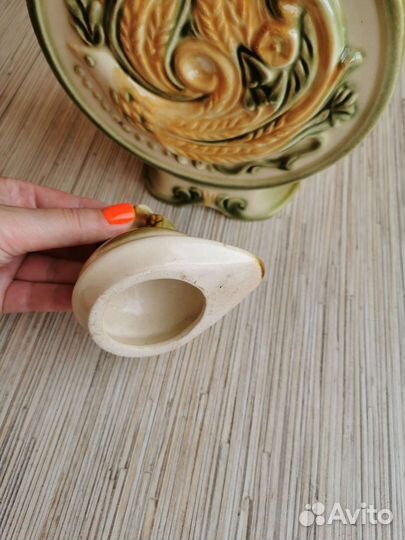 Кувшин с жар птицей фаянс СССР