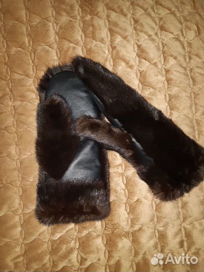 Варежки из норки