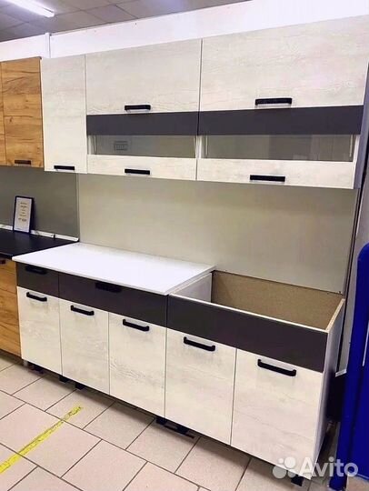 Кухня бетон/графит