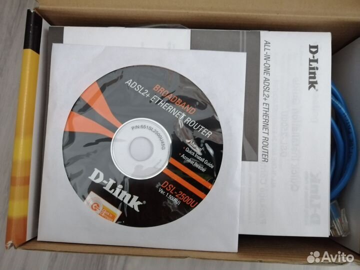 Интернет-маршрутизатор D-Link DSL-2500U adsl2+