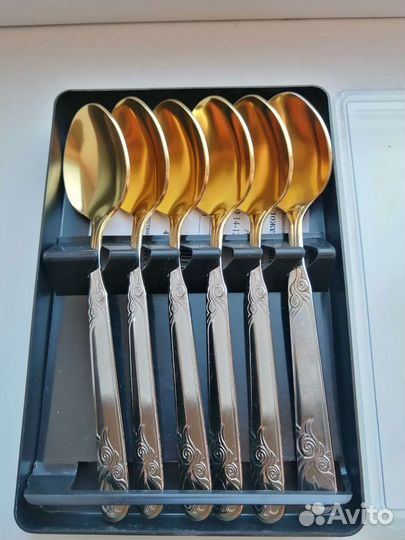 Чайные ложки СССР серебро, мельхиор, позолота