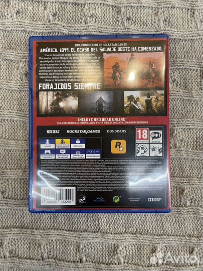 Red dead redemption 2 ps4 диск