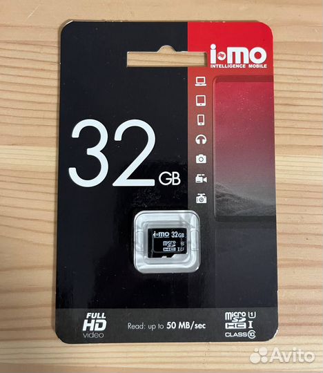 Карта памяти MicroSD 32гб 2 шт