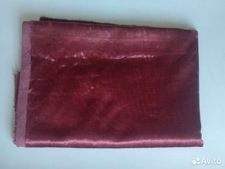 Плюш СССР цвет бордовый