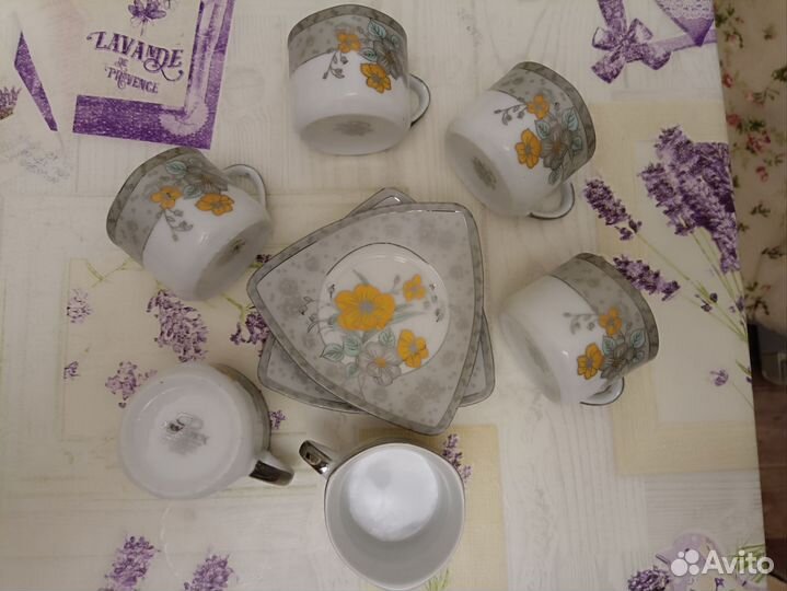 Кофейные чашки yamasen gold collection 6шт