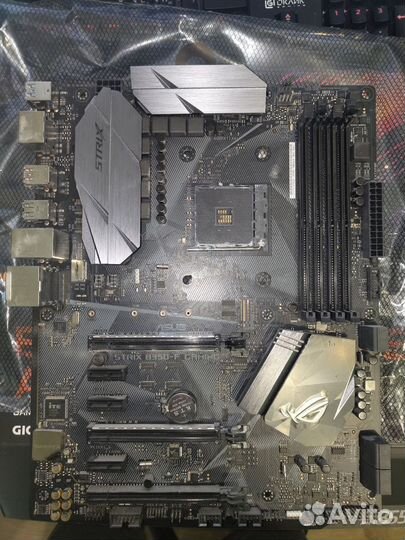 Материнская плата asus rog strix b350-f gaming