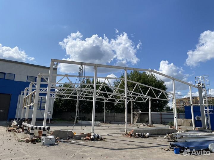 Ангары б/у из наличия. Металлоконструкции