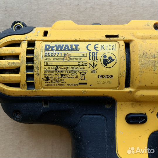 Шуруповерт Dewalt dcd 771 ks