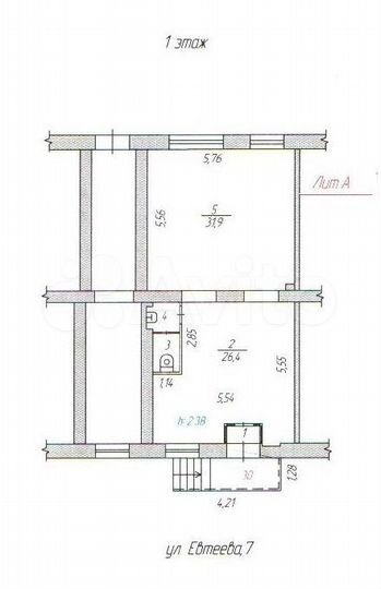 Продам торговое помещение, 62.2 м²