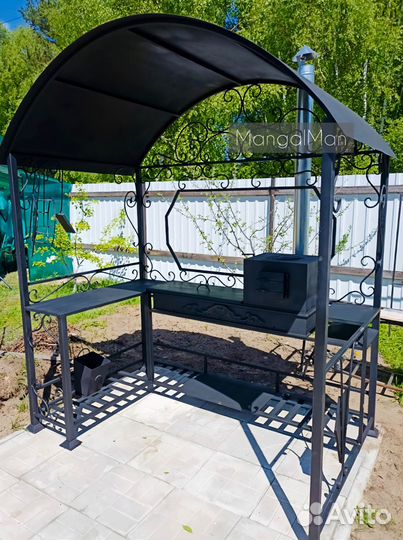 Мангал с крышей