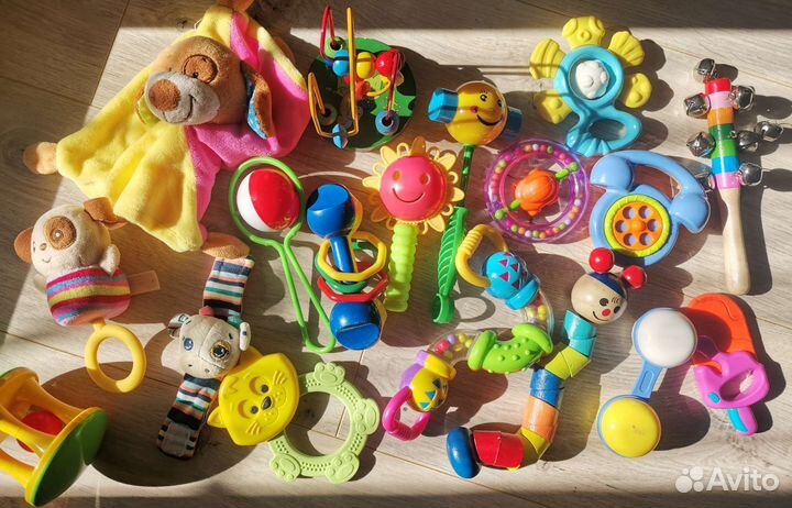 Игрушки погремушки пакетом