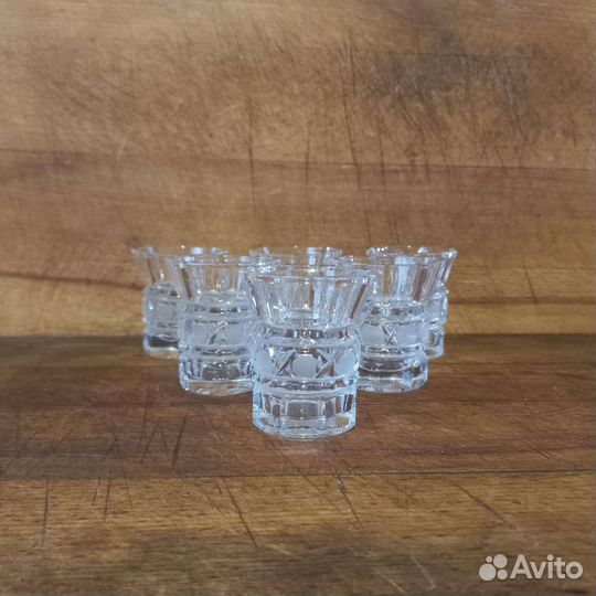 Стопки рюмки хрустальные 3 вида