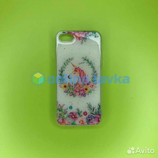 Чехол пластик единорог для iPhone 7, 8, se2 (010)