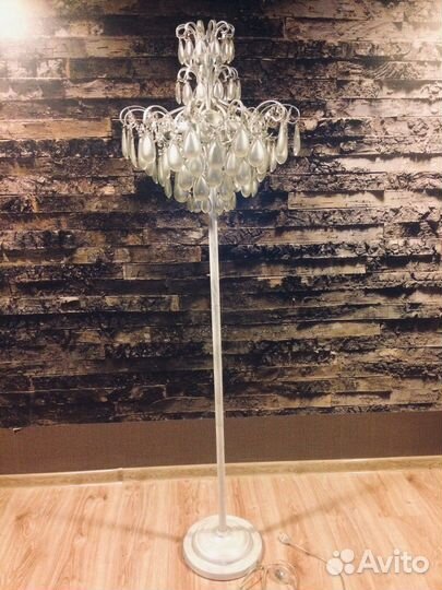 Торшер напольный Crystal Lux Sevilia Silver