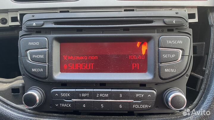Штатная магнитола на kia ceed jd