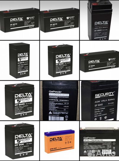 Аккумуляторы 6V для детских элетромотомобилей