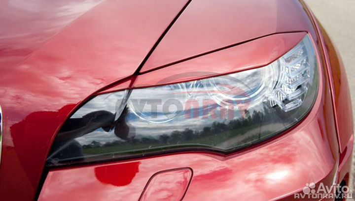 Реснички на фары (линзованная оптика) BMW X6 E71