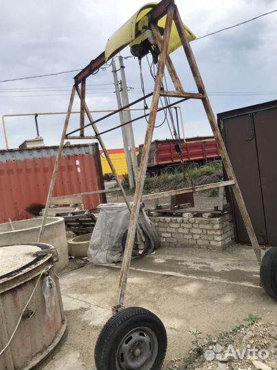 Тельфер на выгонетке