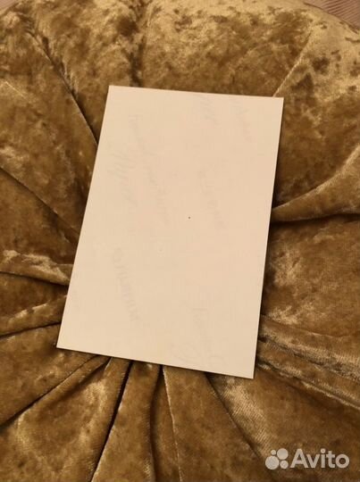 Автограф Бутусова на его фото