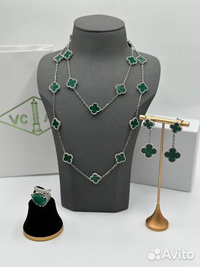 Серьги Van Cleef премиум качества