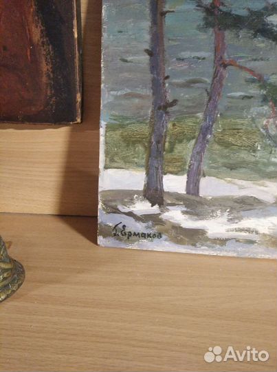 Картина картон масло Г.Ермаков 