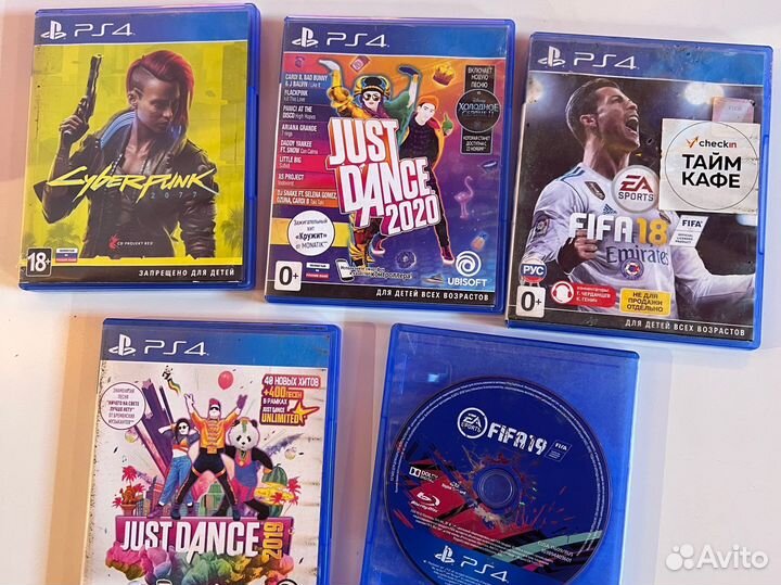 Игры для ps4 fifa, cyberpank, just dance