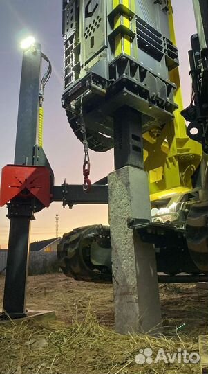 Установка забивных свай