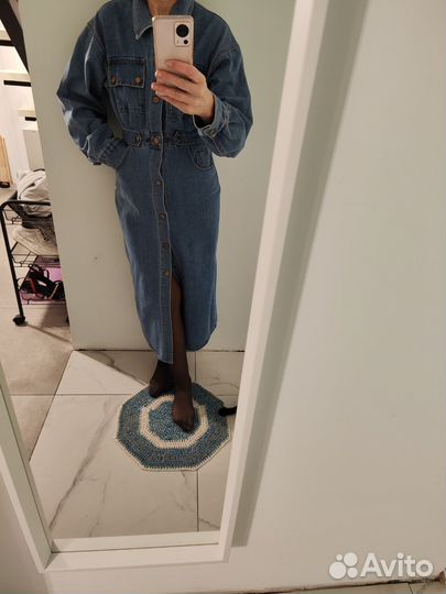 Джинсовое платье 42