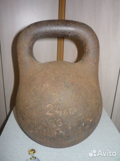 Гиря 24 кг. чугун, клеймо СССР