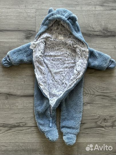 Плюшевый комбинезон мишка 68