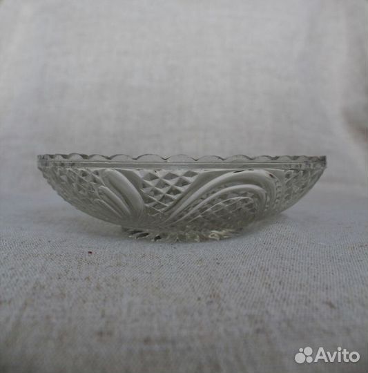 Салатник стеклянный времен СССР (2 штуки)