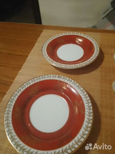 Чашка с блюдцем фарфор