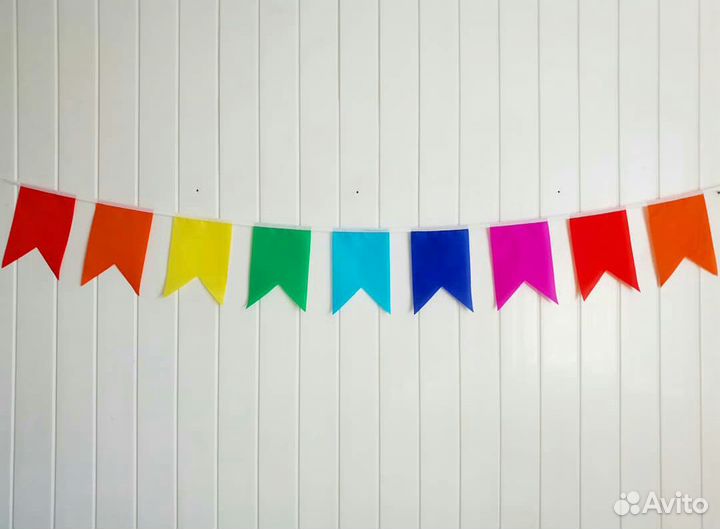 Гирлянды тканевые из флажков 