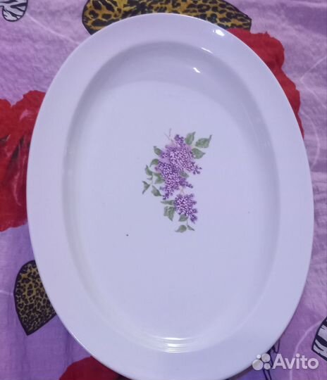 Блюдо фарфор Пролетарий