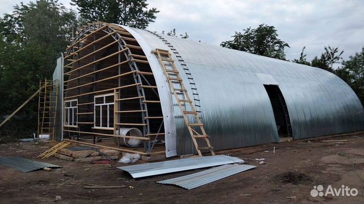 Фермы для ангара 12м