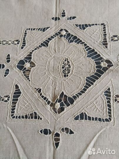 Антикварные шторы решилье лен