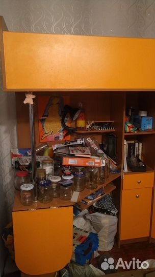 Кровать чердак с письменный столом бу