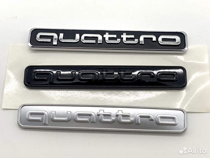 Quattro логотип 95/15мм