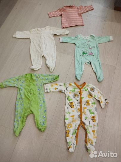Детские вещи пакетом от 0 до 68