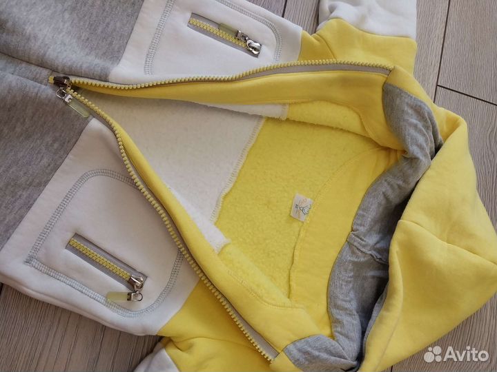 Комбинезон из футера с начесом, 80