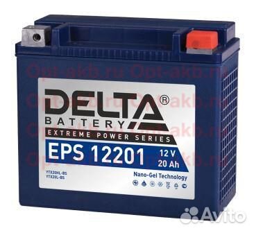 Аккумулятор мото Delta EPS 12201 18Ач 260А 