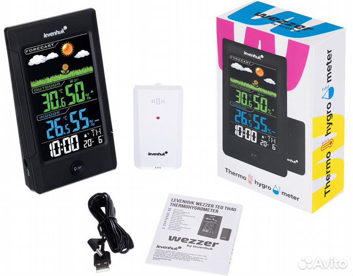 Цифровая метеостанция с радиодатчиком Levenhuk Wezzer Teo TH40