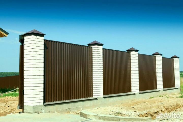 Забор из профнастила с доставкой
