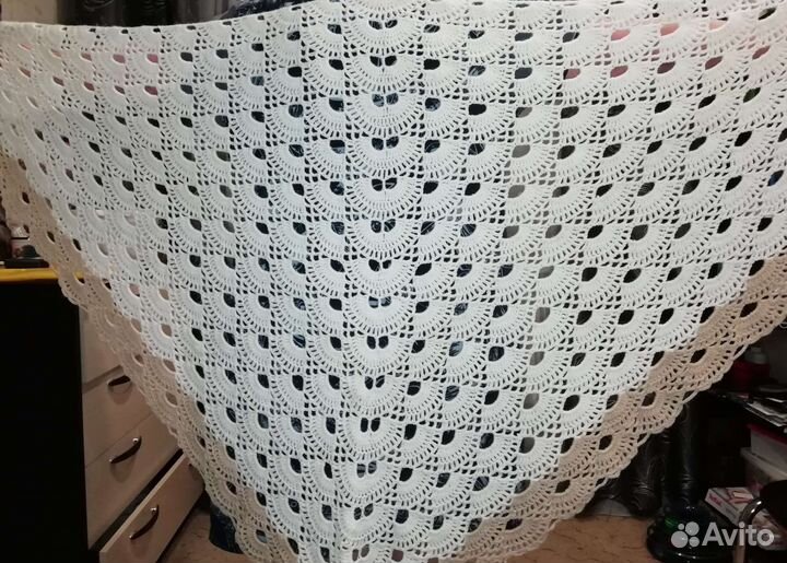 Платок шаль ручная работа