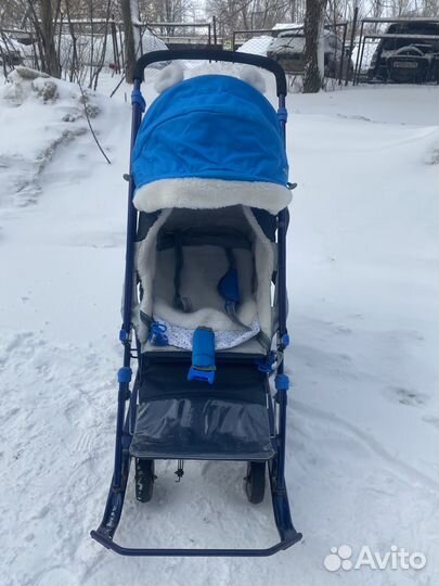 Санки коляска ника детям 7